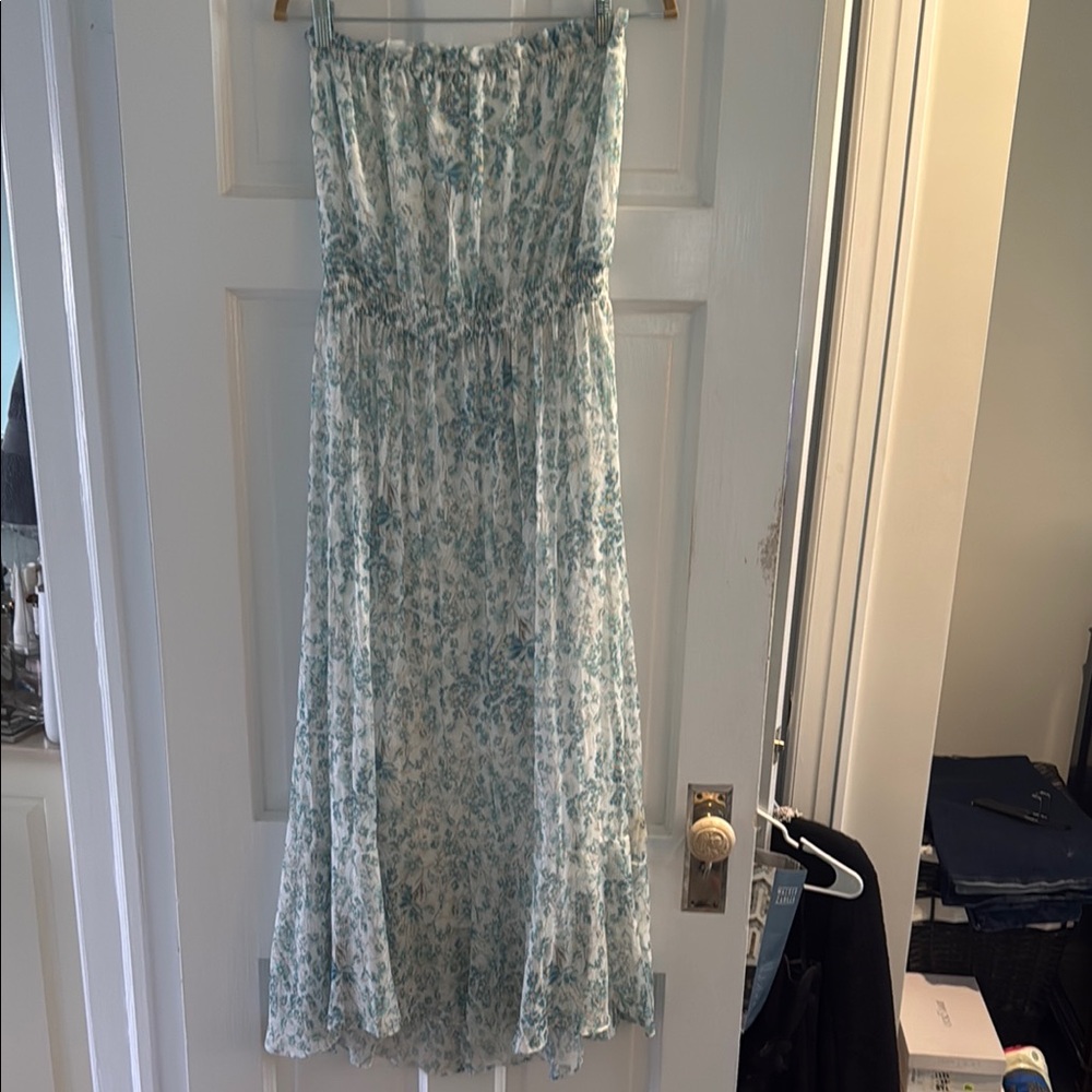 Floral Strapless Dress